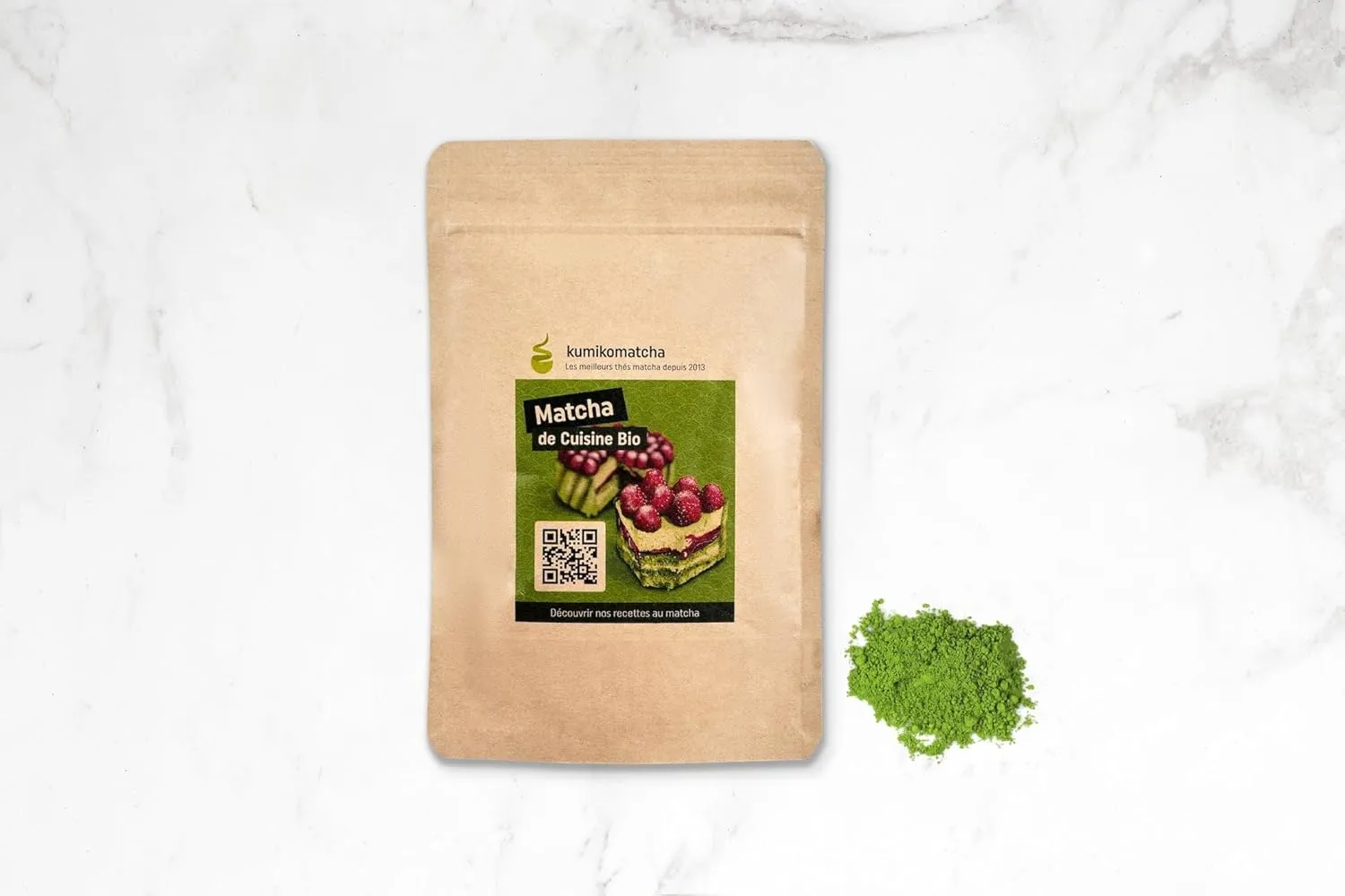 Kumiko Matcha Bio pour Latte et Cuisine 50g
