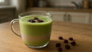 Boisson aux cranberries : recette matcha & cranberries (version saine et gourmande)