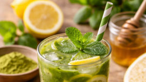 Matcha tea lemonade : la boisson fraîche parfaite quand les températures montent !
