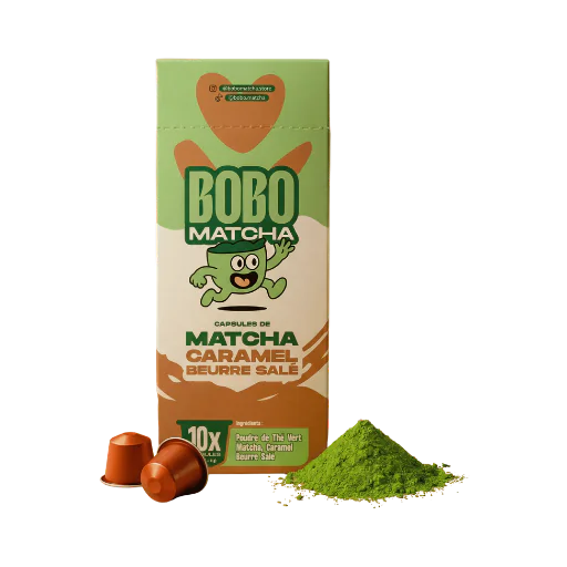 Capsules Thé Matcha Caramel Beurre Salé