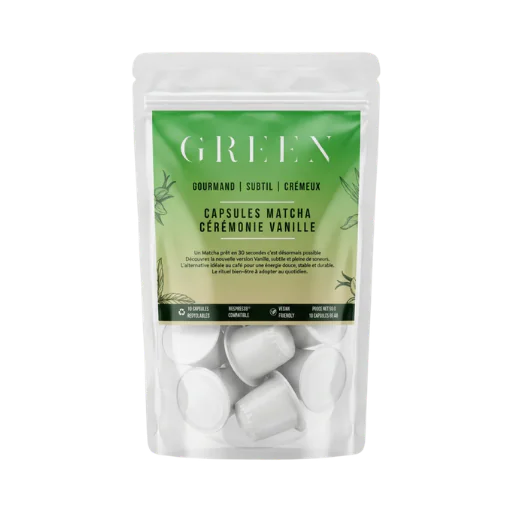 Capsules Thé Matcha Cérémonie Latte Vanille